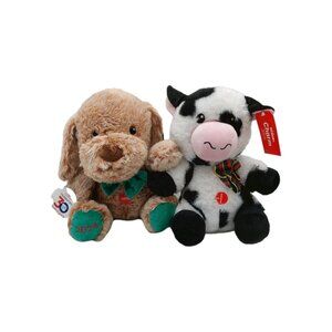 PetSmart Plush Dog & Cow Charm & Chance 10"  Squeaker Stuffed 2024